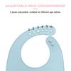 Silicone World Waterproof Silicone Bibs Baby Kids Stuff Kids Bib Aprons Girl Boy Adjustable Soft Silicone Bib Baby Feeding Stuff