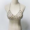 European And American Jewelry, Sexy Mesh Multi-Colored Rhinestone Breast Chain, Beach Music Party Wear Jewelry