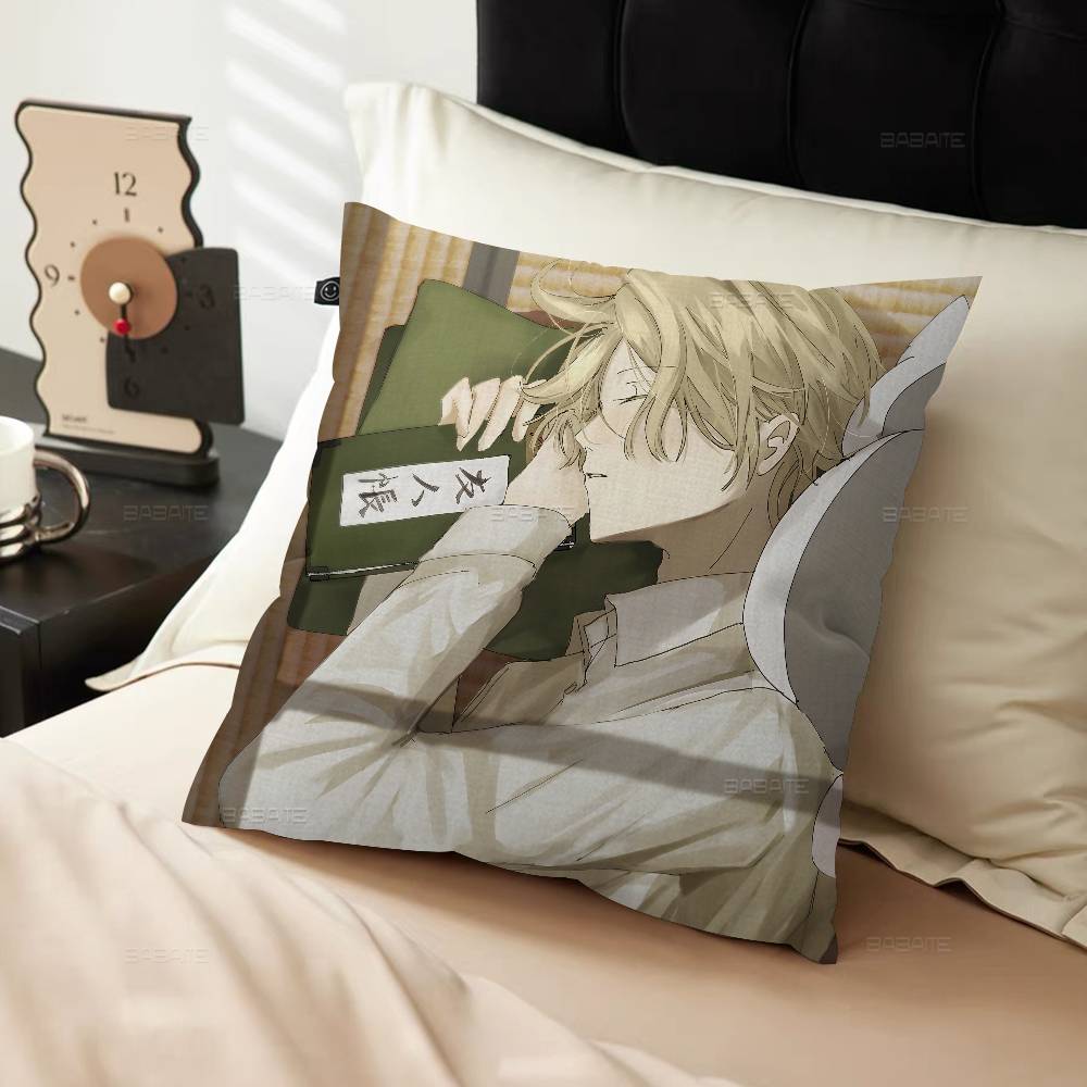 Natsume Yuujinchou Cartoon Cushion Cover Pillow Cover Decor Pillowcase Printed Cushion Case for Couch