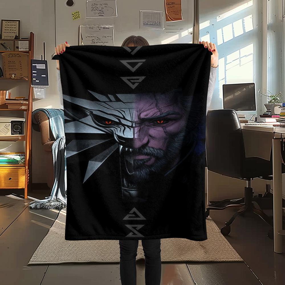 

The Witcher Print FlAannel Blanket, High quality Comfortable for All Seasons, Home Decor, Warmth and Comfort 80cm x 120cm