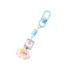 Stylish Beaded Keychain With Cloud Cake Charm And Star Accents For Bags Backpacks Jewelry Accessories