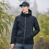 Men's Outdoor Windproof Waterproof Fleece-Lined Soft Shell Jacket