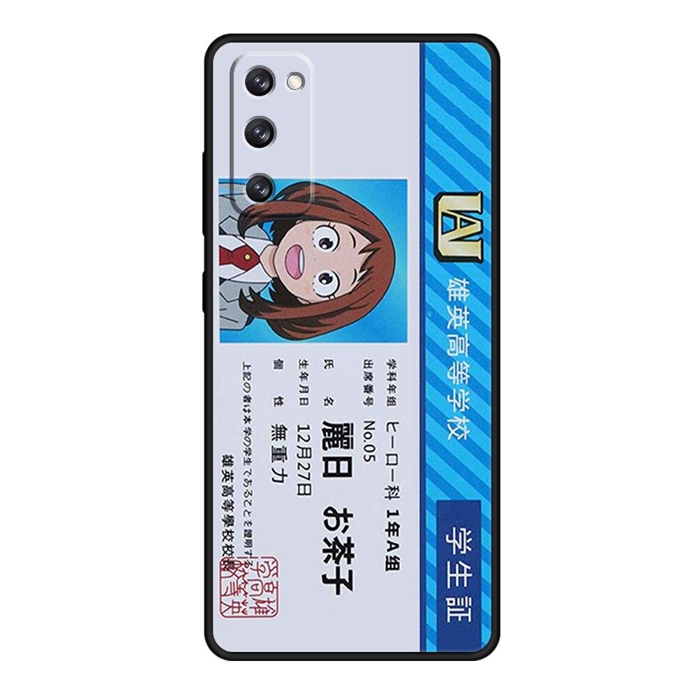 

Мягкий принт для Samsung Galaxy S9 S22 Ultra 5G S7 S10e S21 Plus S8 S20 FE 2022 S10 My Hero Academy ID-карта, чехол для телефона Samsung S7