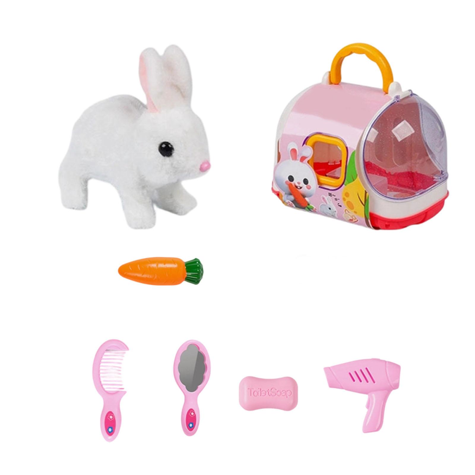 Children s Walking Talking Simulated Electric Plush Pet Gift (with Cage And Accessories) one size