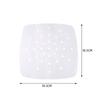 Square Oil-Absorbing Air Fryer Paper with Holes for Baking, Oven, and Steaming