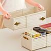 Modern Plastic Telescopic Storage Box, Open-Top Organizer with Multiple Compartments, Ideal for Closet, Kitchen, Desk - White