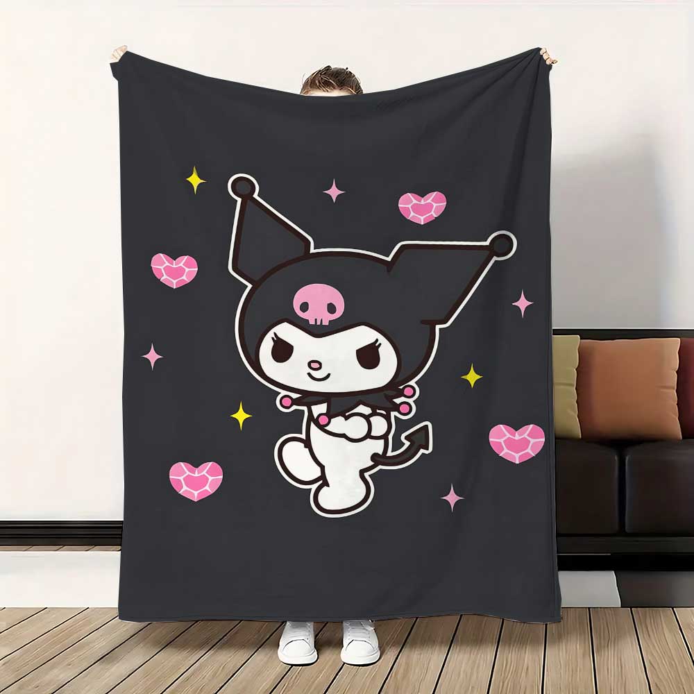 Kawaii Kuromis Blankets for Decorative Sofa Cover Blanket King Size Fluffy Plaid Luxury Bedding Home Interior Throw Knee Soft &