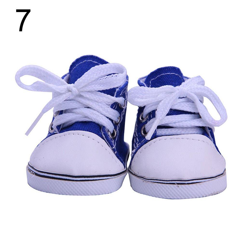 Leker For 18-tommers Dukkeklær Tilbehør 43 cm Dukkesko Fritidssko Tøysko Sneakers