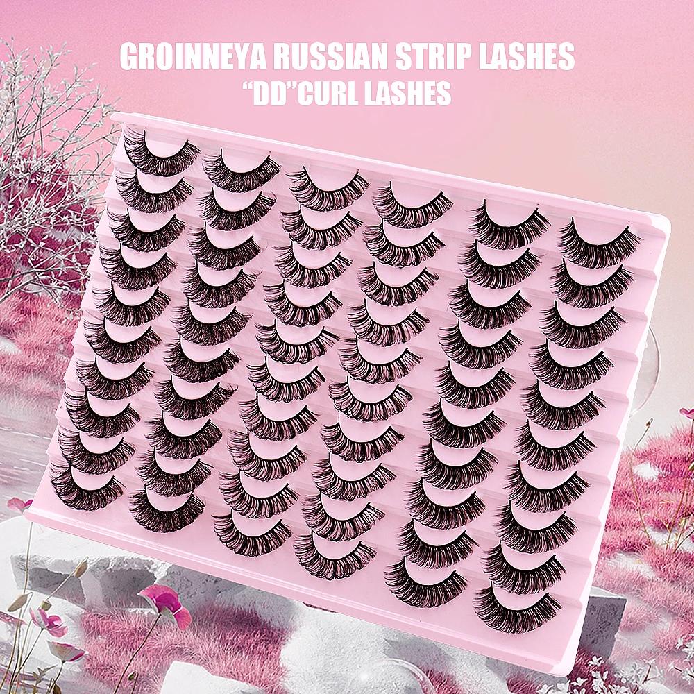 30 пар 3D искусственных норковых ресниц — фото 2