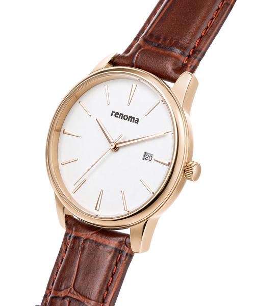 Lenomasigye Classic Dress Watch Men'S Leather Watch Re6010M Rg Rose Gold