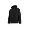 Li-Ning Solid Color Water-Resistant Hooded Sports Windbreaker Long Men Outerwear Black AFDT929-1
