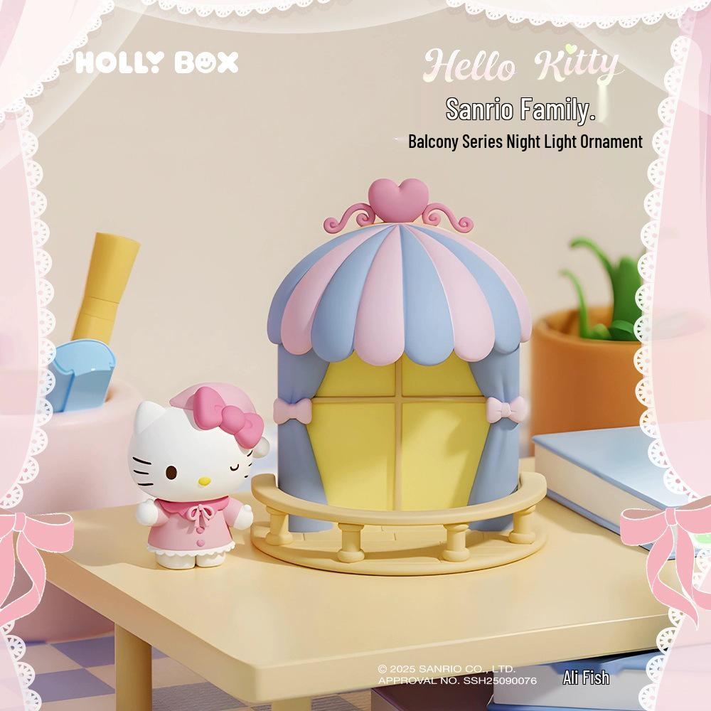 Sanrio My Melody & Hello Kitty Night Light Ornament - Trendy Play Figure Gift