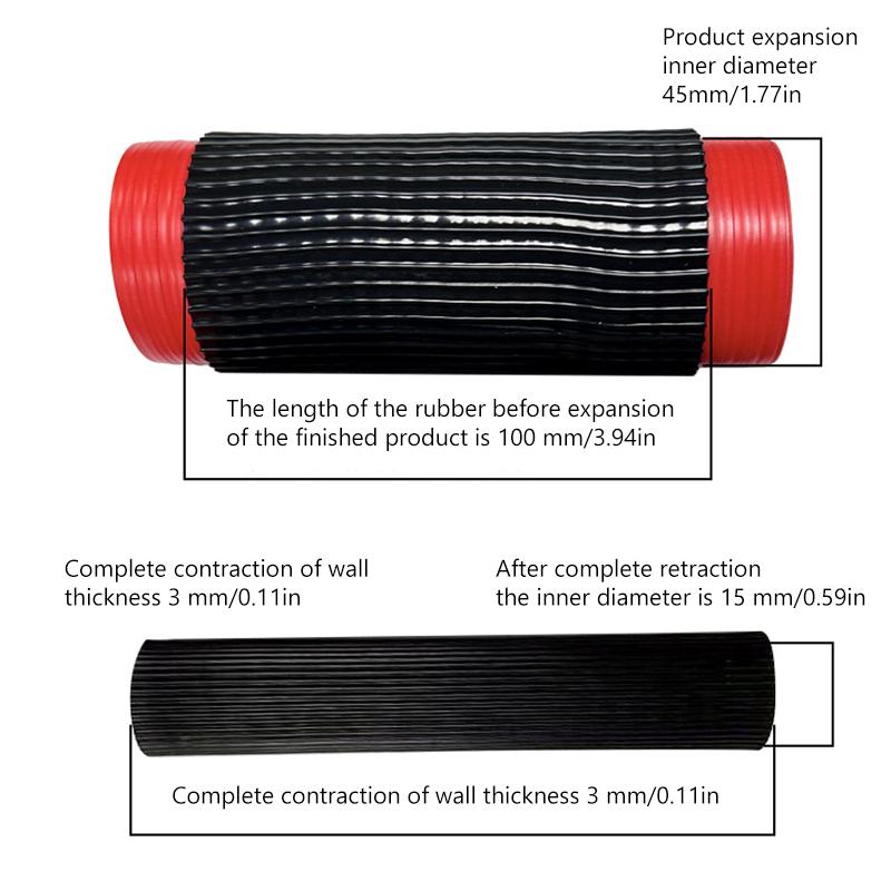 SEAMETAL Motorrad Silikon Lenkerabdeckung Universal Selbstschrumpfend Rutschfest Antivibration Motorrad Griffabdeckungen Hülle Schutz