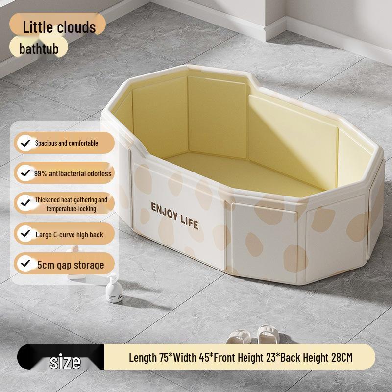 Umweltfreundliche Isolierte Tragbare Faltbare Babybadewanne - Groß, Schnell zu Öffnen, Keine Installation.