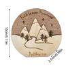 Christmas Table Sign | Christmas Verse Scene Sign | Christmas Ornament Standing Verse Scene Sign Desk Ornament Decoration