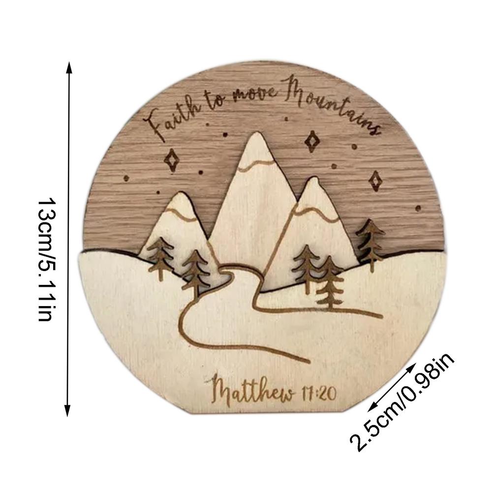 Christmas Table Sign | Christmas Verse Scene Sign | Christmas Ornament Standing Verse Scene Sign Desk Ornament Decoration