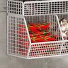 Wire Mesh Storage Basket Large Capacity Strong Load-bearing Easy Installation Wall Mounted Shelf Organizer Basket
