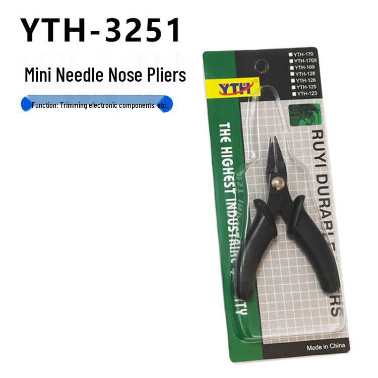 Mini Needle-Nose Pliers for Crafting and Model Assembly, 3.5 Inch