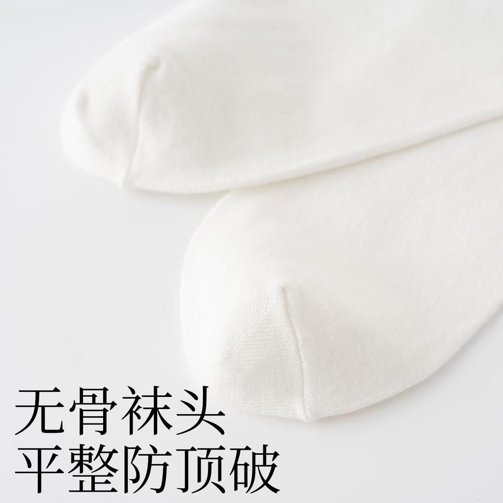 4 Pairs [100% Cotton] Spring and Autumn Thin Breathable, Odor Proof, Boneless Mid Tube Socks, Sports Stacking Socks for Children