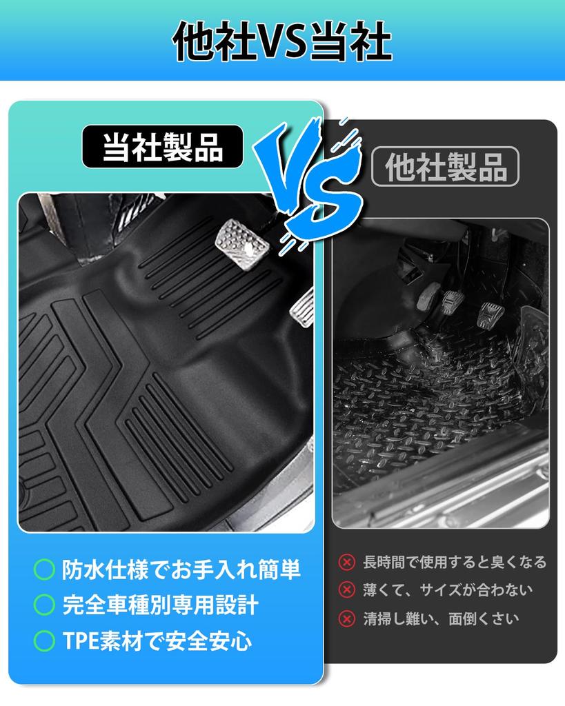 Cartist Satz 3D-Fußmatten für Suzuki XBEE 3D-Fußraum 2. Reihe 3D XBEE Dezember 2017 und Kundenspezifische TPE Einfache Schutzteile 4-teilig (MN71S) - Matten,