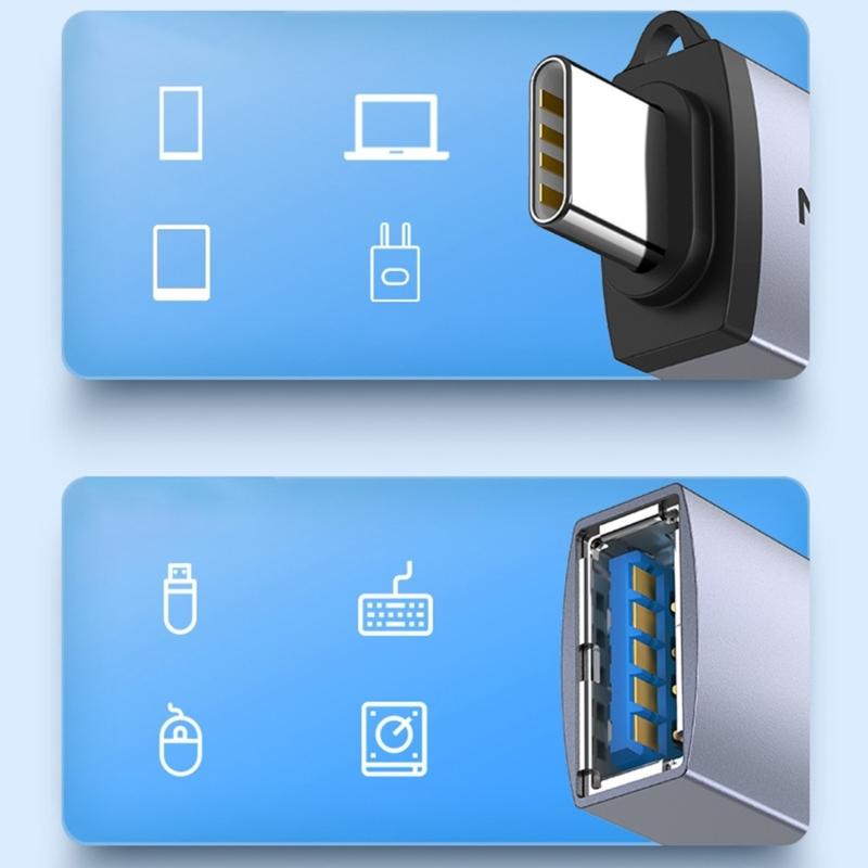 Versatile USBC OTG Adapters Pocket Adapters For Disks Seamlessly Connection Your Flash Drives for Phone & Laptop Device