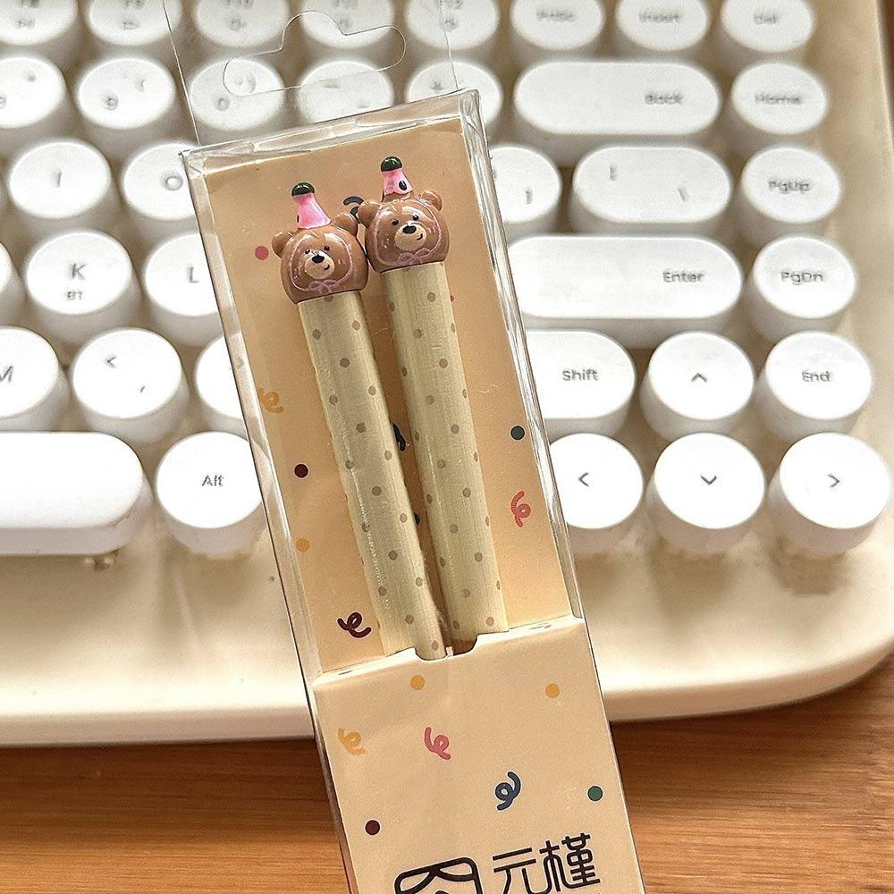 Cartoon Animal Chopsticks Bamboo Non Slip Chopsticks New Long Chopsticks  Tableware