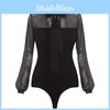 Sleeve Long Women Sexy Stretch Bodycon Bodysuit Tops Casual Leotard Shirt Plain