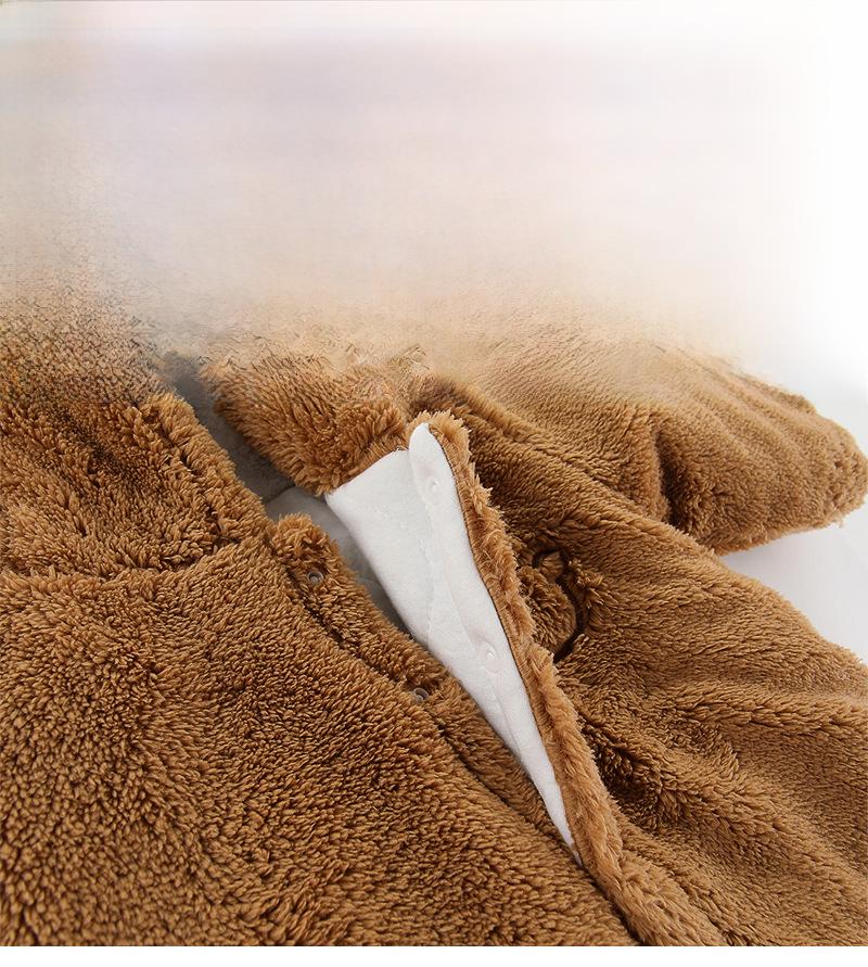 Thick, Warm Baby Cotton Romper for Autumn & Winter