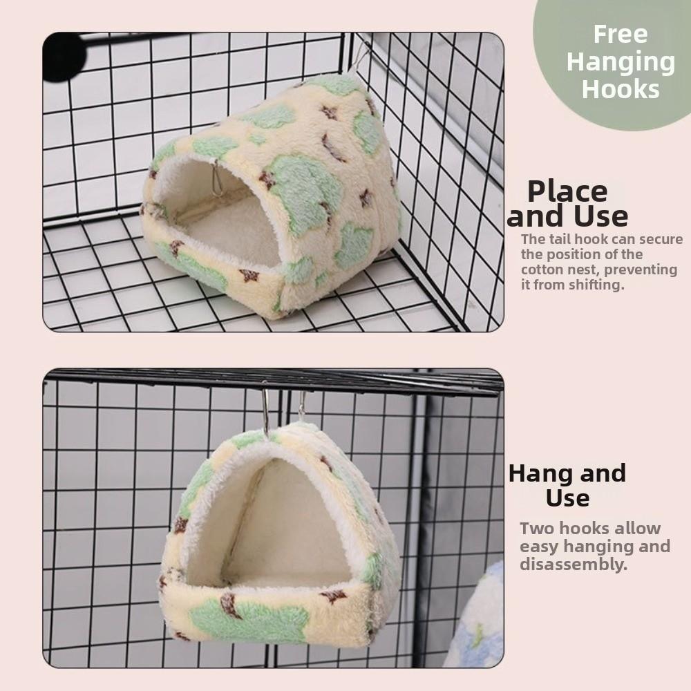 Warm Cotton Hamster Hammock Tent Design Small Pet Sleeping Bed New Stuffed Bird Hut Small Pets Use