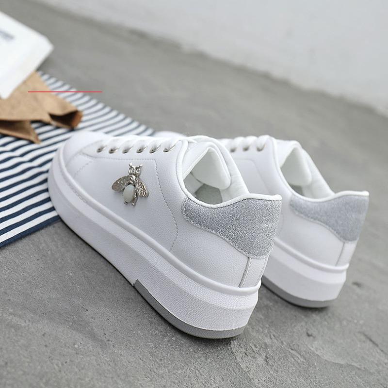 Dámská móda Dámské platformové boty Vysoká kvalita Malá včelka Měkká podrážka Ležérní obuv Dámská Skatboardová obuv Venkovní Protiskluzová Chůze Obuv