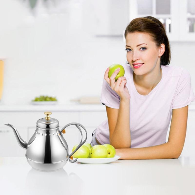 Insulated Filtereds Kettle Gooseneck Kettle Coffee Kettle Water Kettle StainIess Steel Teapots Suitable for Tea Brewing