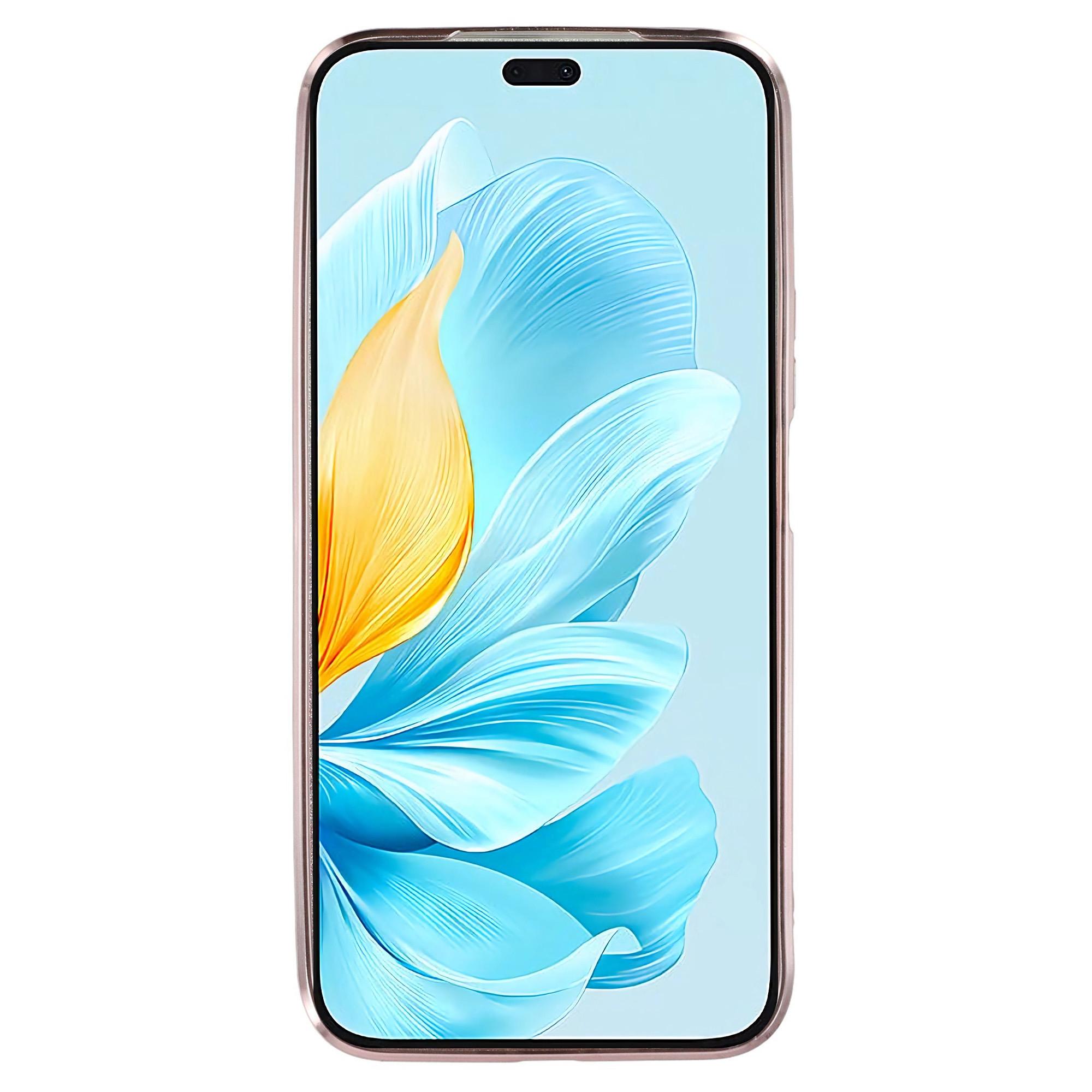 

KADEM For Honor 200 Lite Case TPU Glitter Cute Floral Pattern Phone Cover Rose Gold