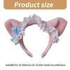 Women Hairband Bowknot Bear Furry Birthday Party Photo Booth Props for Girls