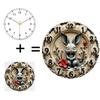 30x30cm Glass Wall Clock for a Sustainability Advocate with Custom Recycle Symbol