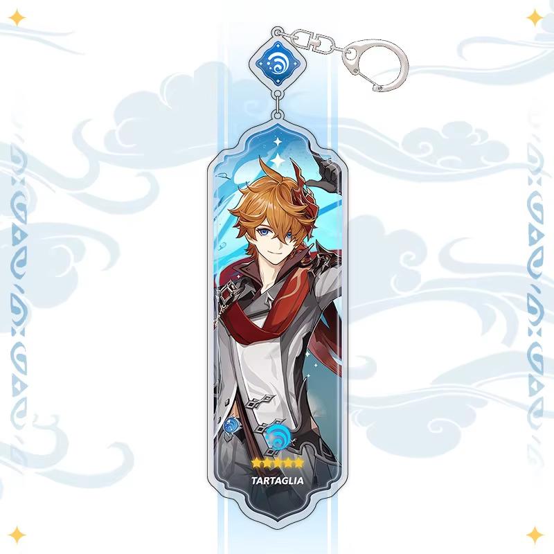 Portachiavi Anime Linnea Flins Durin Mualani Furina Arlecchino Accessori Portachiavi Genshin Impact Ciondolo Carino per Borsa Portachiavi Regalo