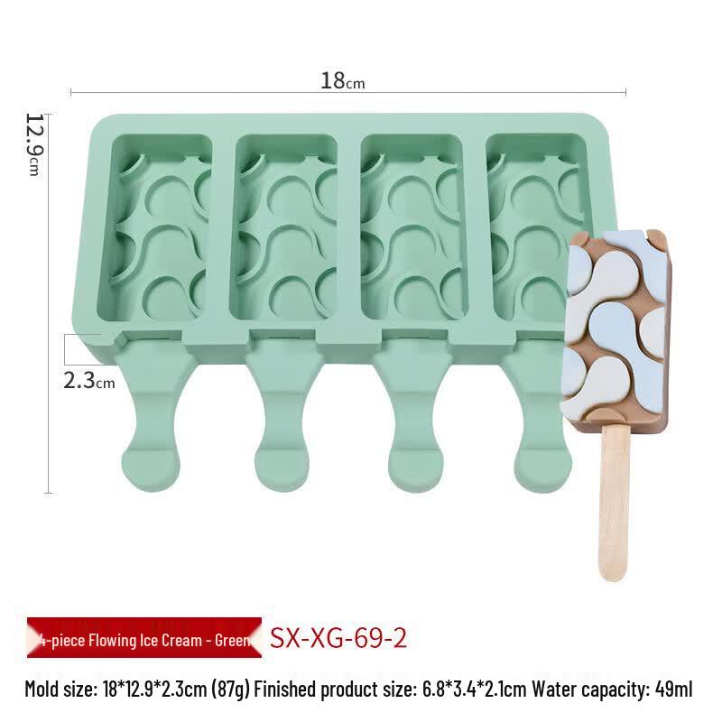 Moules à esquimaux et à glaces en silicone