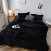 1pc Black Blanket Flannel Plaid Bed Blankets Plain Color Bedsheet Sofa Towel Nap Shawl Soft Blanket Plaids manta (No Pillowcase)