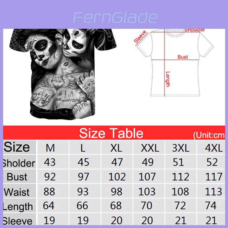 Premium Quality Unisex Summer Short Sleeve O-neck Clown 3d Print T-shirt For All