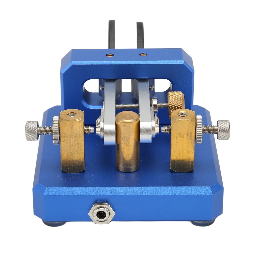 Morse Code Key Double Paddle Automatic Shortwave Portable CW Morse Telegraph Key for Camping Indoor