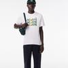 Lacoste Men S Heavy jerSey LeTTering Ball Graphic T ShirT Th7370 54g 001