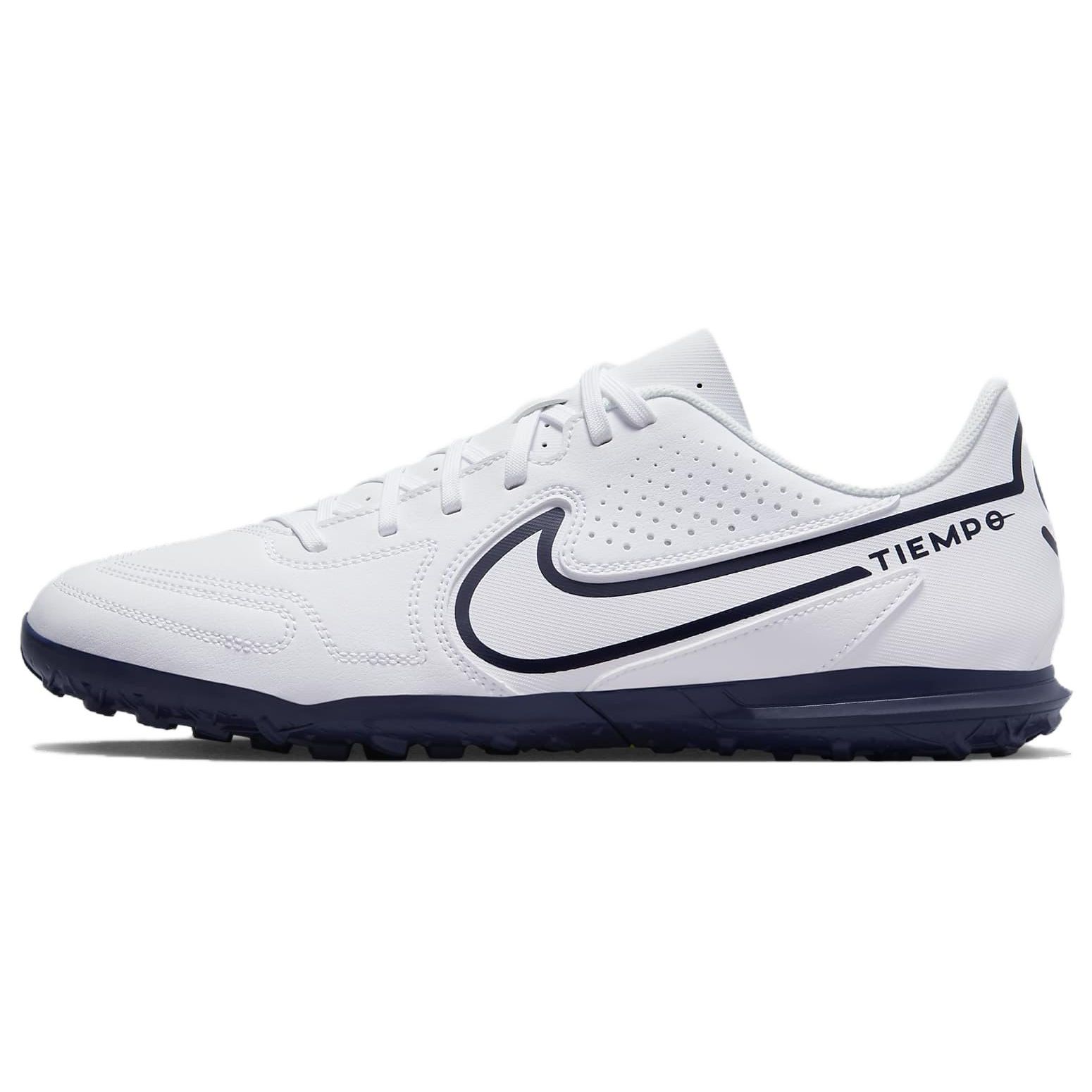 

Nike Tiempo Legend 9 Club TF White Blackened Blue Unisex Sneakers Volt DA1193-174