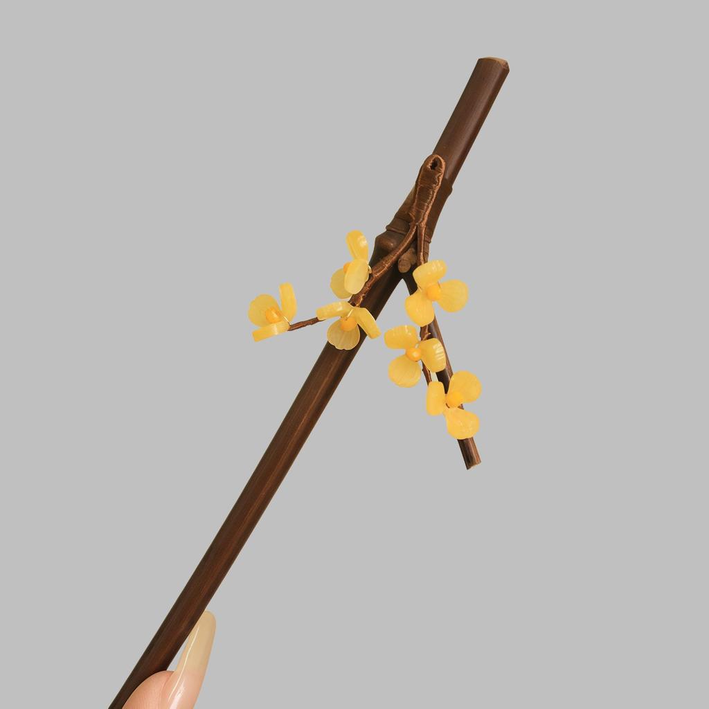 Handmade Bamboo & Wood Hairpins: Elegant Chinese-Style Updo Accessories for Women
