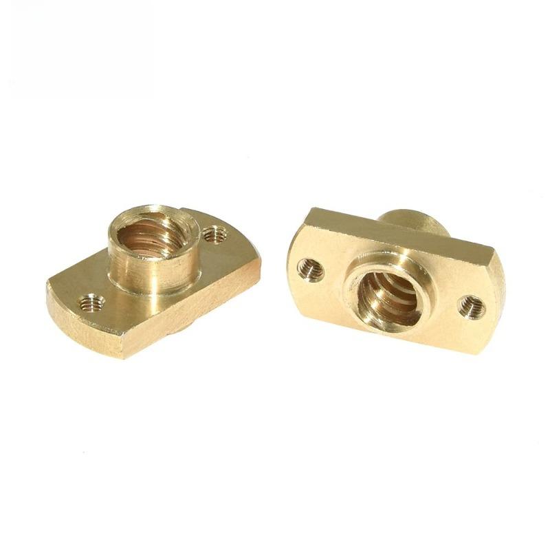 3D Printer Accessories T8 Screw Brass Flange T8POM Trapezoidal Nut Screw POM Nut