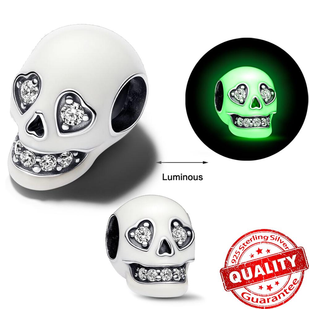 Gothic Style Copper Romantic Rose Skull Death Ghost Pendant Fit Diy Bracelet Necklace Boutique Niche Gifts