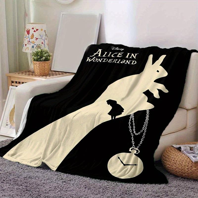1pc, Disney's Alice in Wonderland Blankets Perfect for Bedroom, Living Room, Travel, Camping, Car