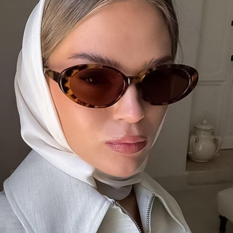 Sexy Small Oval Women Sunglasses Woman Fashion Cat Eye Design Sun Glasses FemaleRetro Sunglass Colorful Shade Eyewear