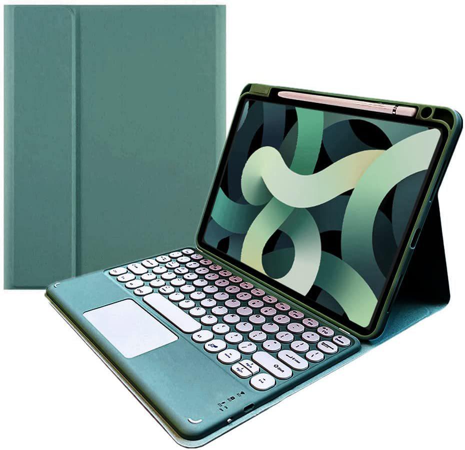 Bluetooth Touch Keyboard for Samsung Tab S9/S10/S7 FE Plus 12.4-inch & S6 Lite Protective Case