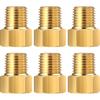 Frienda 1/4 Inch Male NPT X 1/4 Inch Female Inverted Flare Propane Fitting NPT Reducer Brass Female Pipe Adapter Brass Bushing Reducer Threaded Pipe