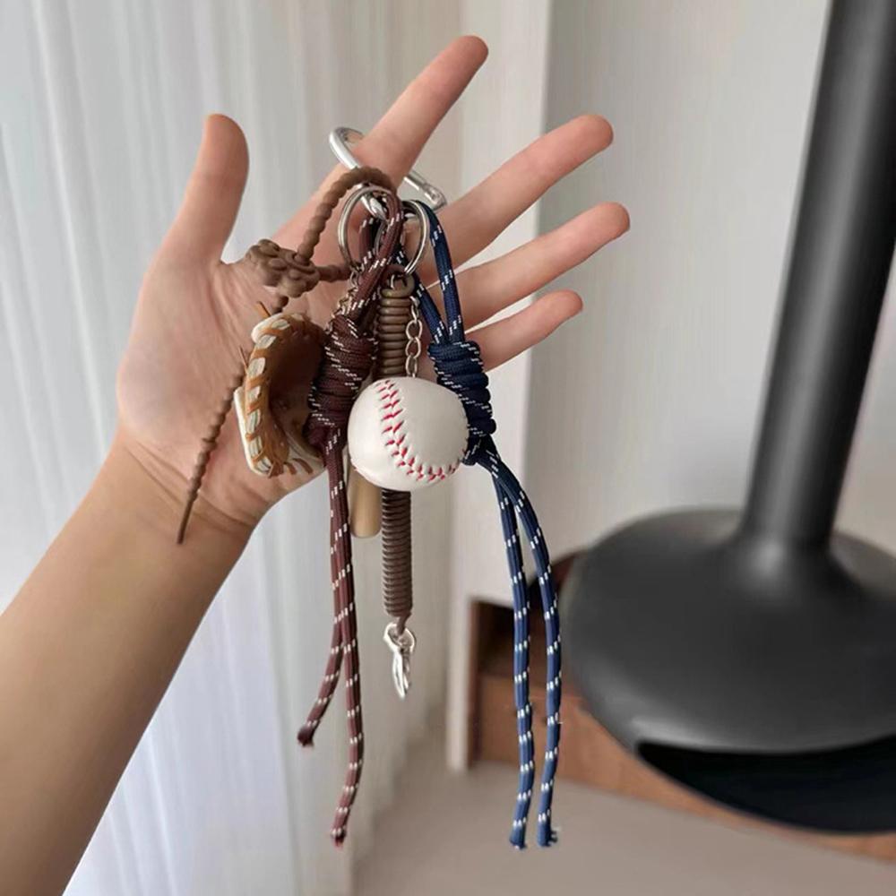 Miu style handbag decoration car keychain Car rearview mirror pendant Handcrafted DIY hanging rope decoration as a souvenir