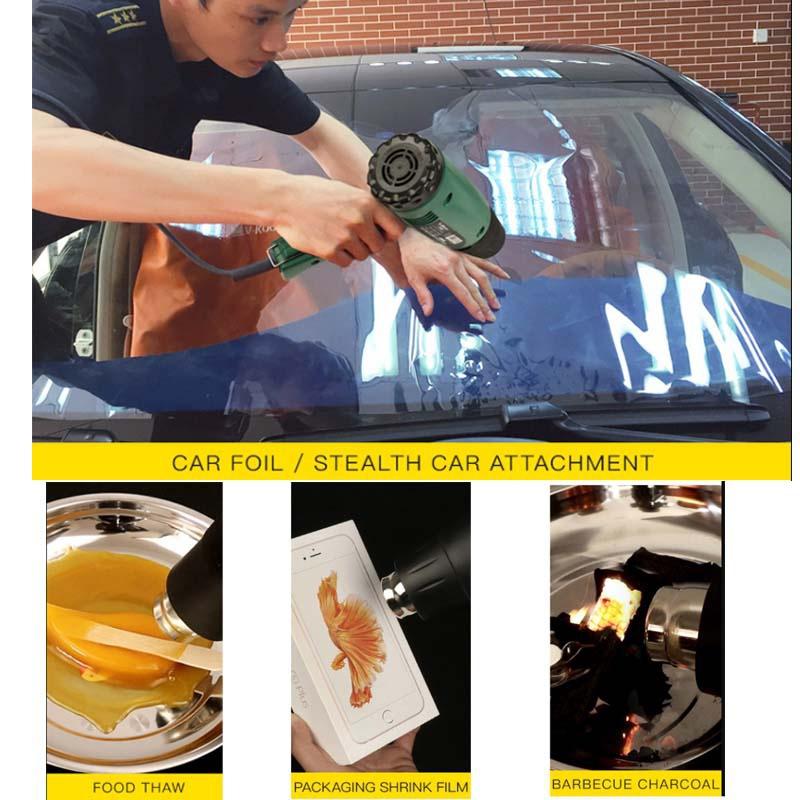 220 V Heißluftpistole Digitalanzeige Einstellbare Temperaturregelung Haartrockner Wärmelöten Schrumpfverpackungs-Thermo-Elektrowerkzeug